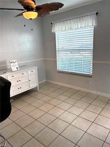 28230 Pine Haven Way, #68, Bonita Springs, FL 34135 Unfurnished bedroom with ceiling fan