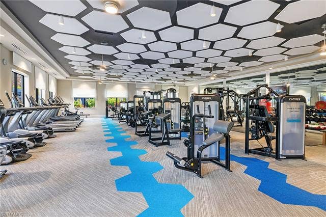 16717 Gilroy St, Bonita Springs, FL 34135 State of the art gym open 24/7 (plus 2 more rooms for fitness classes!