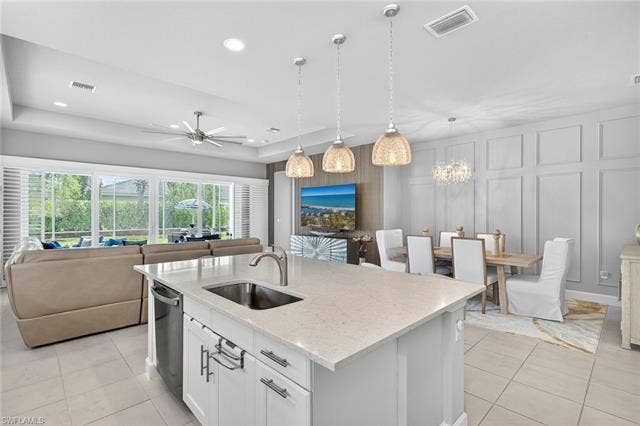 16717 Gilroy St, Bonita Springs, FL 34135 PLENTY of counterspace and storage here in all the upgraded cabinets!