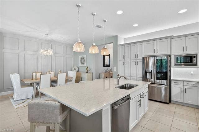 16717 Gilroy St, Bonita Springs, FL 34135 Eat casually at the bar (here's the 5th seat!) or stylishly in the dining area...