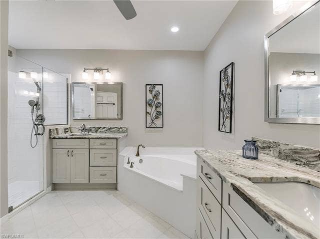 8471 Southbridge Dr, #1, Estero, FL 33967 Updated primary bath