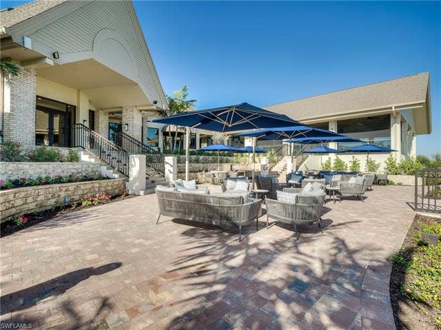 8471 Southbridge Dr, #1, Estero, FL 33967 Outside terrace