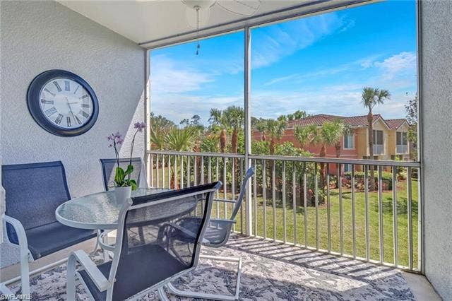 10127 Villagio Palms Way, #203, Estero, FL 33928 View of sunroom