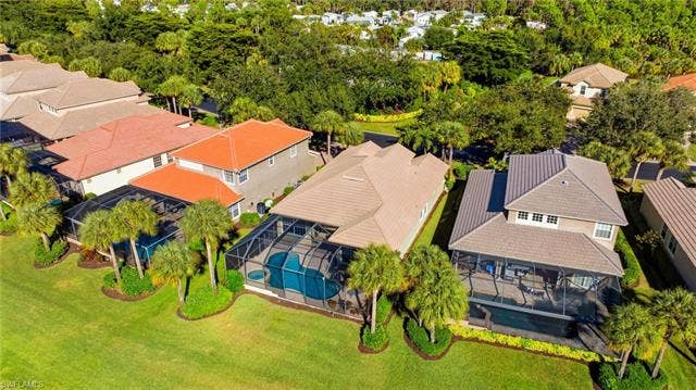 22140 Long Leaf Trail Dr, Estero, FL 34135 Aerial view of residential area