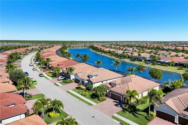28085 Wicklow Ct, Bonita Springs, FL 34135 Aerial view of the Lake behind the Home