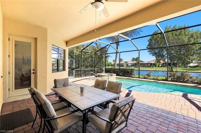 28085 Wicklow Ct, Bonita Springs, FL 34135 Covered Lanai Area