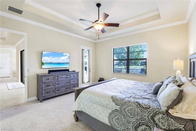 28085 Wicklow Ct, Bonita Springs, FL 34135 Primary Bedroom Access to the Lanai