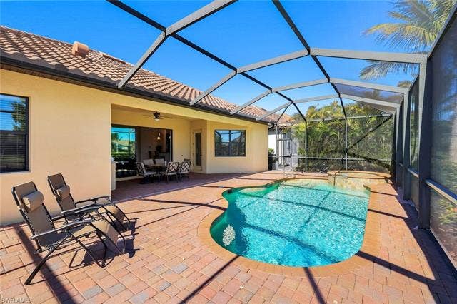 28085 Wicklow Ct, Bonita Springs, FL 34135 Full View of the Outdoor Living Area