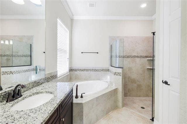 28085 Wicklow Ct, Bonita Springs, FL 34135 Primary Bath with Soaking Tub and Separate Shower