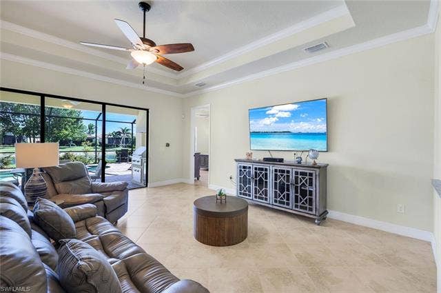 28085 Wicklow Ct, Bonita Springs, FL 34135 Living area with Outdoor View