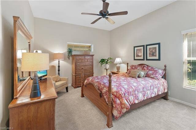13201 Bridgeford Ave, Bonita Springs, FL 34135 Primary bedroom with lush carpeting