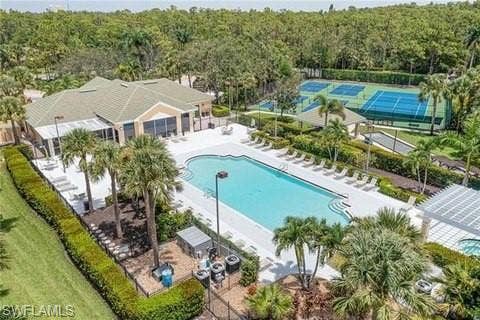 23007 Lone Oak Dr, Estero, FL 33928 Community pool featuring a patio