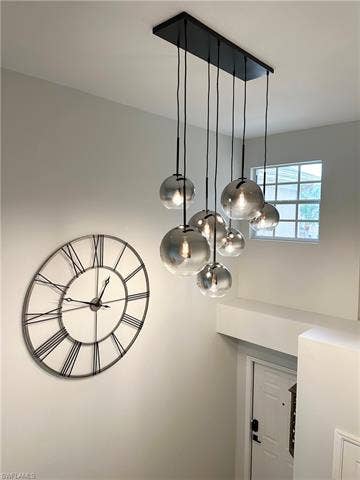 23007 Lone Oak Dr, Estero, FL 33928 Detailed view of a chandelier