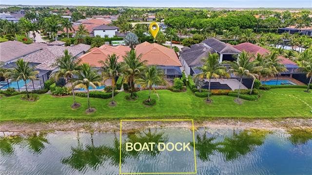 11821 Via Cassina Ct, Miromar Lakes, FL 33913 Dock right have been purchased
