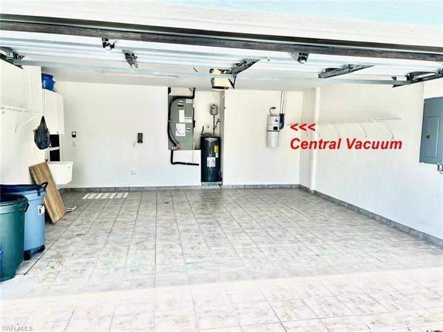 3650 Sunland Ln, Estero, FL 33928 Garage with Central Vac System