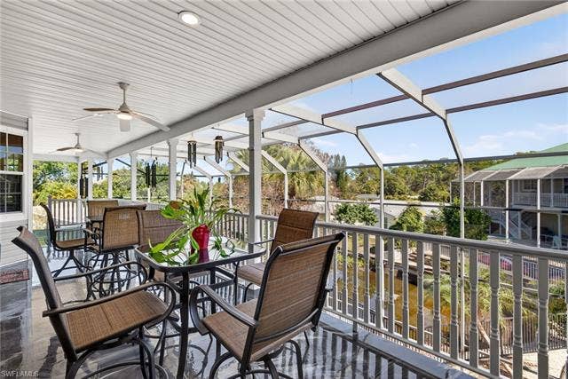 27310 Patrick St, Bonita Springs, FL 34135 2nd floor lanai area with epoxy flooring