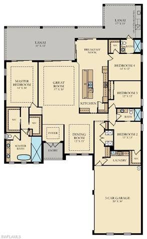 18500 Wildblue Blvd, Fort Myers, FL 33928 View of property floor plan