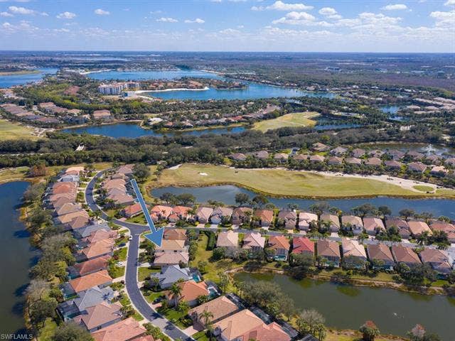 10000 Isola Way, Miromar Lakes, FL 33913 Aerial view.