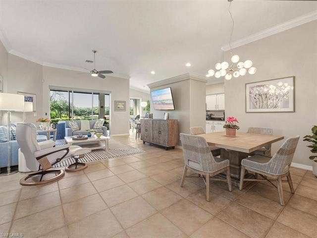 10000 Isola Way, Miromar Lakes, FL 33913 Great Room & Dining Area