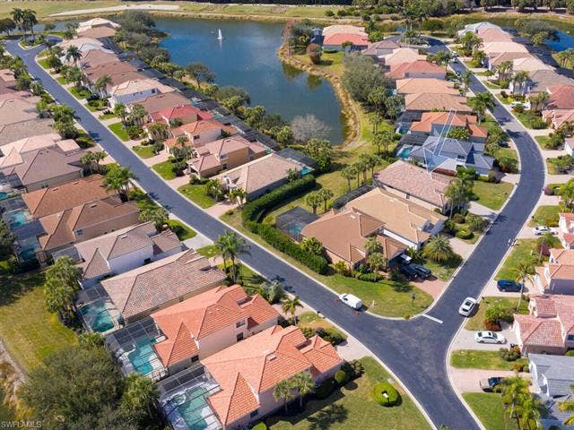 10000 Isola Way, Miromar Lakes, FL 33913 Aerial view.