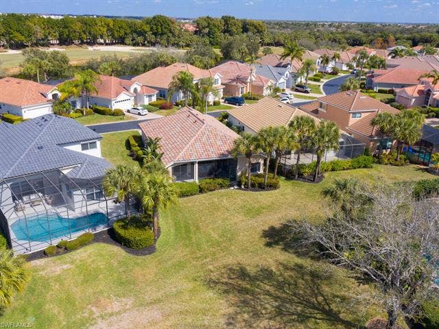 10000 Isola Way, Miromar Lakes, FL 33913 Aerial view.