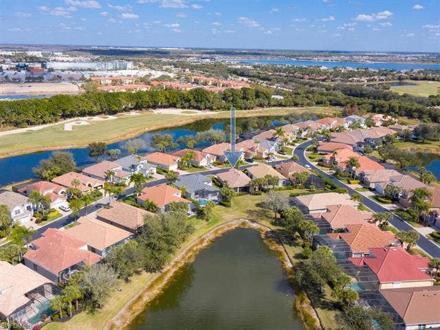 10000 Isola Way, Miromar Lakes, FL 33913 Aerial view.