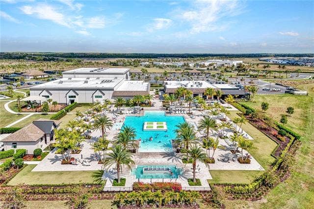 18298 Ridgeline Dr, Estero, FL 33928 Aerial view of a pool