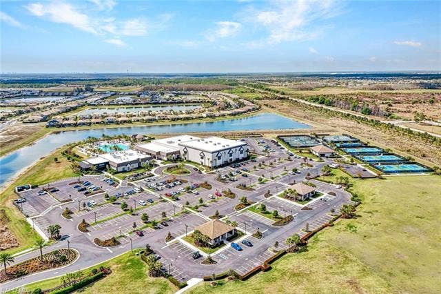 18298 Ridgeline Dr, Estero, FL 33928 Aerial view of a large body of water