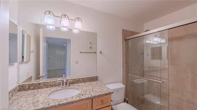 3160 Seasons Way, #709, Estero, FL 33928 Full bath with vanity and a shower stall