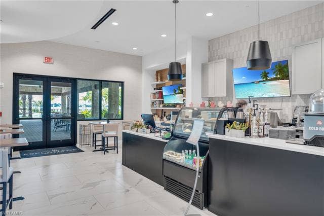 11861 Venetian Lagoon Dr, #203, Fort Myers, FL 33913 Reception area featuring french doors and recessed lighting