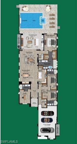 19135 Via Messina Way, Miromar Lakes, FL 33913 View of floor plan / room layout