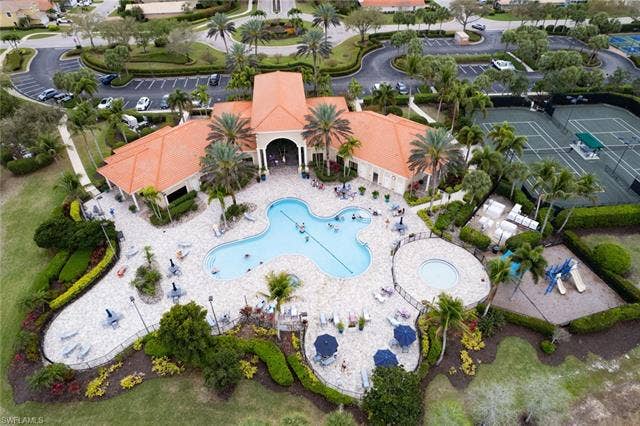9071 Astonia Way, Estero, FL 33967 Aerial view of a pool area