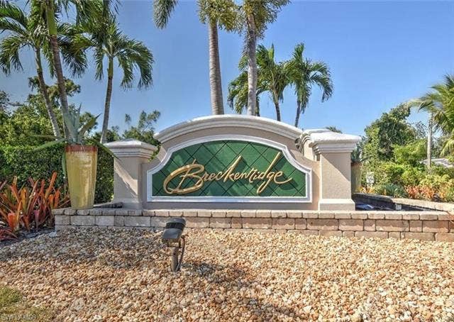 19880 Breckenridge Dr, #204, Estero, FL 33928 Entrance sign