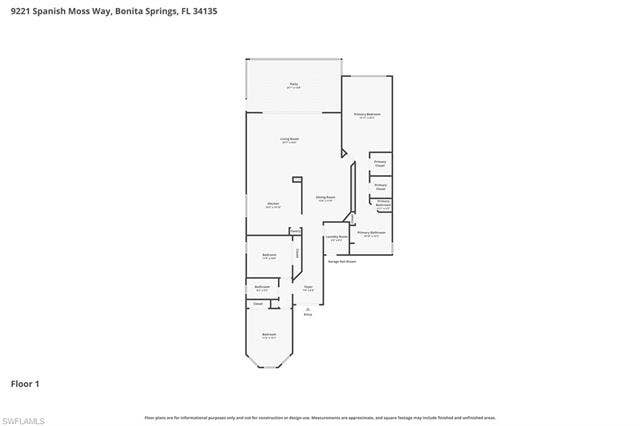 9221 Spanish Moss Way, Bonita Springs, FL 34135 Floor Plan
