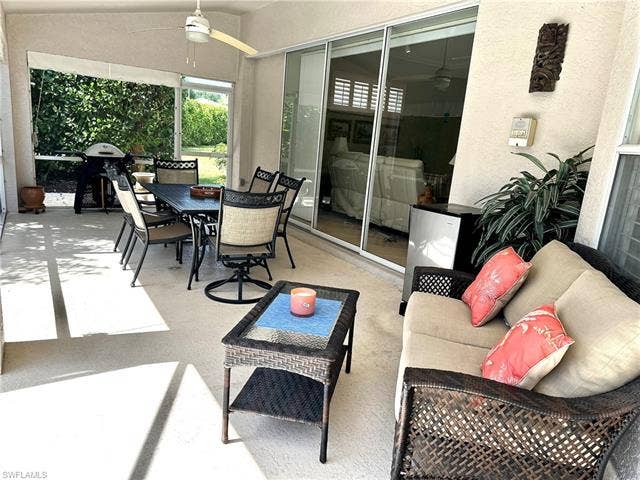 12654 Buttonbush Pl, Bonita Springs, FL 34135 A large covered patio area is a real plus for enjoying the Florida lifestyle.