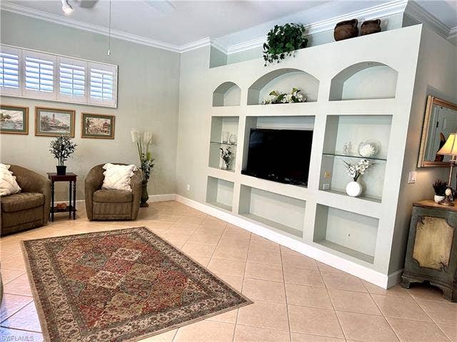 12654 Buttonbush Pl, Bonita Springs, FL 34135 There is a built-in feature wall, in the living room.