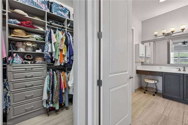 16459 Orinda Way, Bonita Springs, FL 34135 2nd primary bedroom 'California' closet.