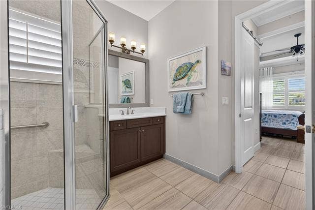 16459 Orinda Way, Bonita Springs, FL 34135 See the barn doors on the walk-in closet?