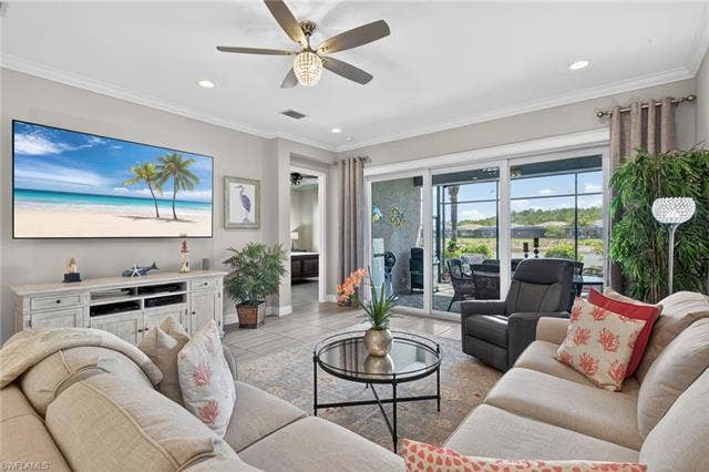 16459 Orinda Way, Bonita Springs, FL 34135 Spacious great room comfortably seats 7!