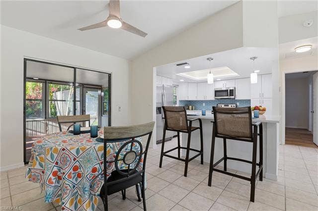 208 Aviation Pkwy, Cape Coral, FL 33904 Dining Area with view of Florida Room