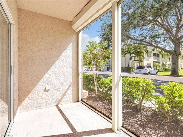 27087 Matheson Ave, #101, Bonita Springs, FL 34135 Screened In Lanai with Electric Hurricane Shutters