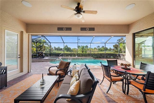 17211 Cherrywood Ct, Bonita Springs, FL 34135 Lanai Sitting & eating