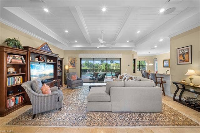 17211 Cherrywood Ct, Bonita Springs, FL 34135 Great Room / Lanai & Pool