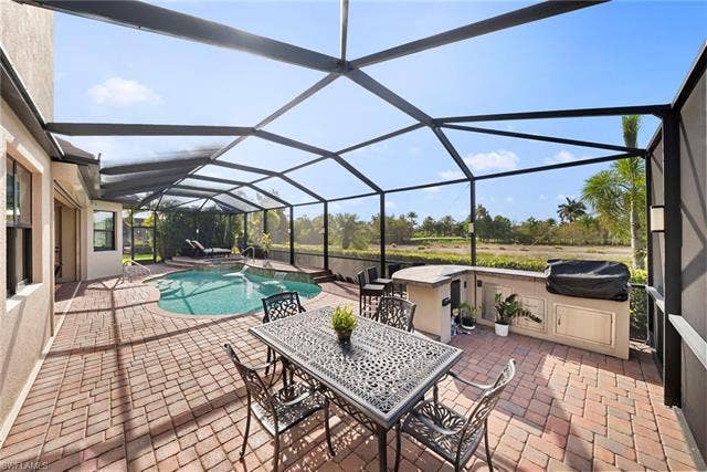17211 Cherrywood Ct, Bonita Springs, FL 34135 Pool with # 10 tee