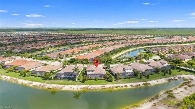 17211 Cherrywood Ct, Bonita Springs, FL 34135 Aerial looking North