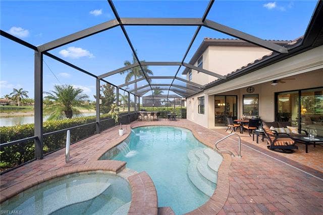 17211 Cherrywood Ct, Bonita Springs, FL 34135 Pool area