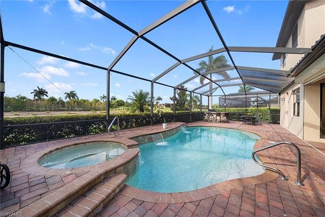 17211 Cherrywood Ct, Bonita Springs, FL 34135 Pool with Spa and Bar