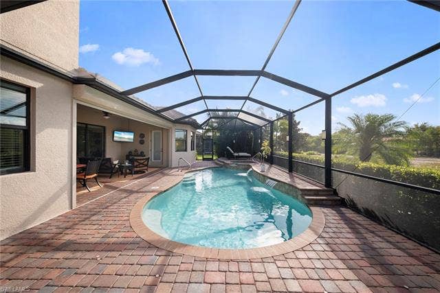 17211 Cherrywood Ct, Bonita Springs, FL 34135 Pool area