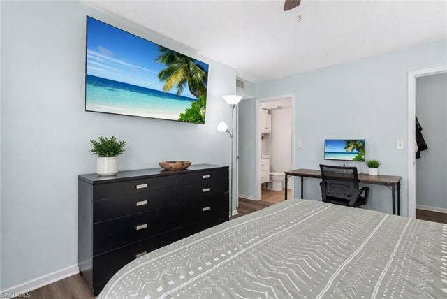 132 Santa Clara Dr, #10, Naples, FL 34104 Light blue painted walls with wood-finish flooring