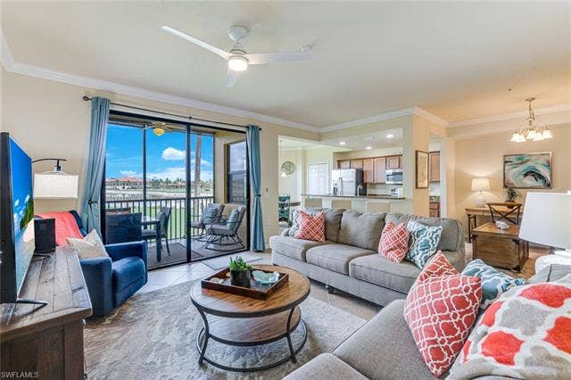 17951 Bonita National Blvd, #422, Bonita Springs, FL 34135 Living Area Showing Another Outside View